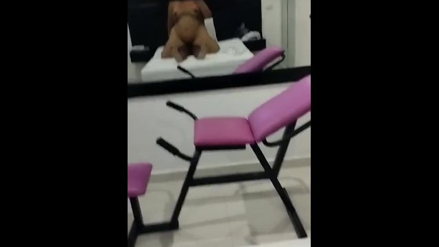 Colombian Babe Riding Wild in Motel Room Adventure